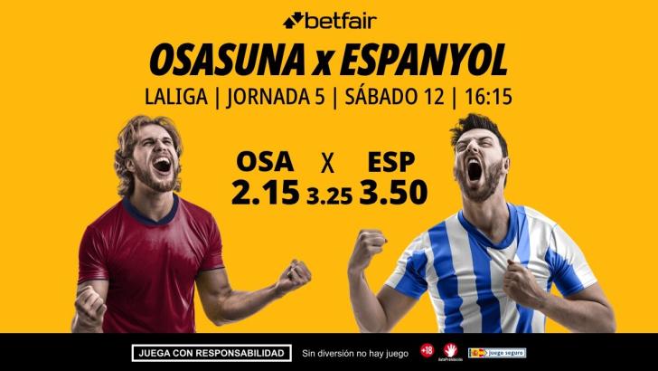 Osasuna - Espanyol: alineaciones, horario, dónde ver, pronósticos y estadísticas