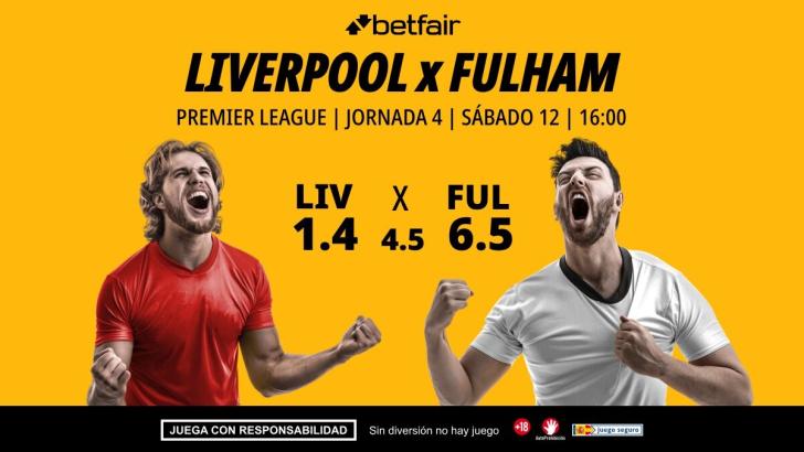 Liverpool - Fulham: alineaciones, horario, dónde ver, pronósticos y estadísticas