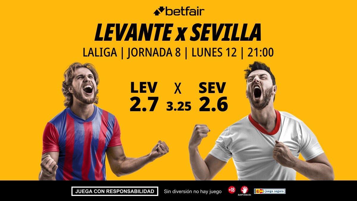 Levante - Sevilla: alineaciones, horario, dónde ver, pronósticos y estadísticas