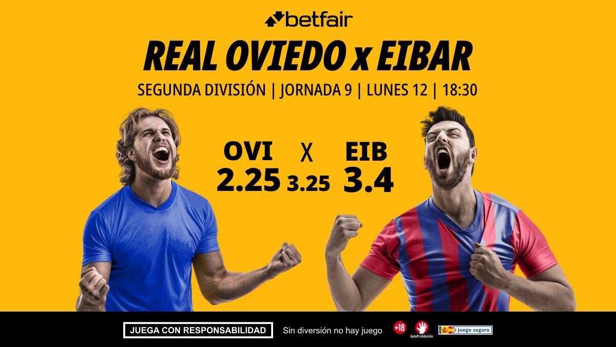 Real Oviedo - Eibar: alineaciones, horario, dónde ver, pronósticos y estadísticas
