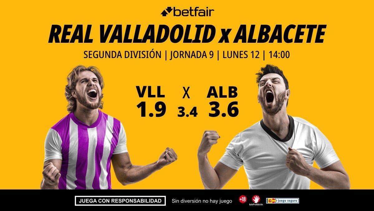 Real Valladolid - Albacete: alineaciones, horario, dónde ver, pronósticos y estadísticas