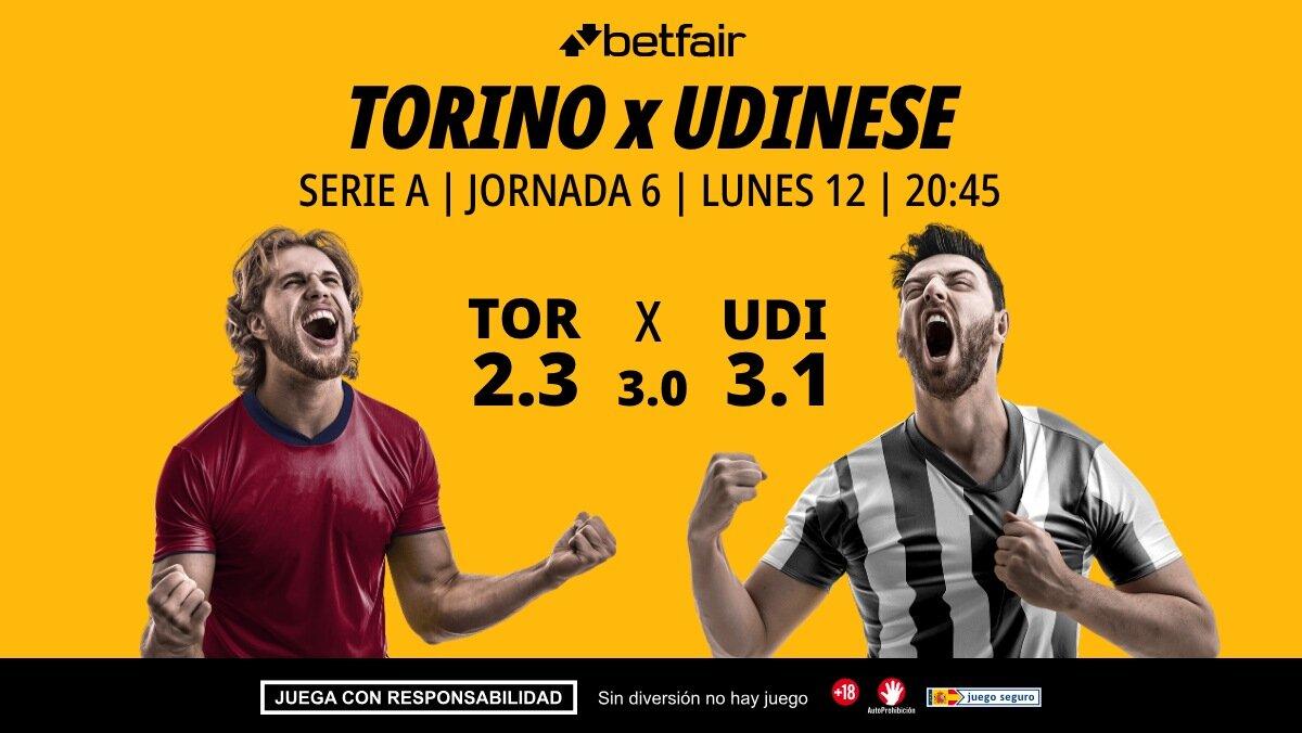 Torino - Udinese: alineaciones, horario, dónde ver, pronósticos y estadísticas
