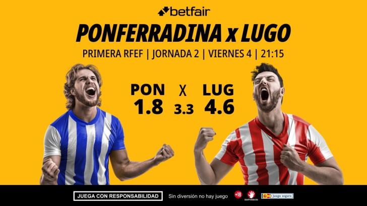 Ponferradina - Lugo: alineaciones, horario, dónde ver, pronósticos y estadísticas