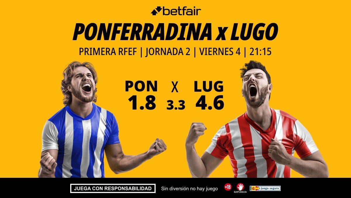 Ponferradina - Lugo: alineaciones, horario, dónde ver, pronósticos y estadísticas
