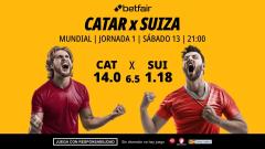 Catar - Suiza: horario, dónde ver, alineaciones, pronósticos y estadísticas