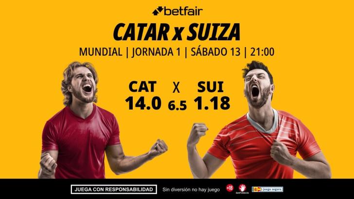 Catar - Suiza: horario, dónde ver, alineaciones, pronósticos y estadísticas
