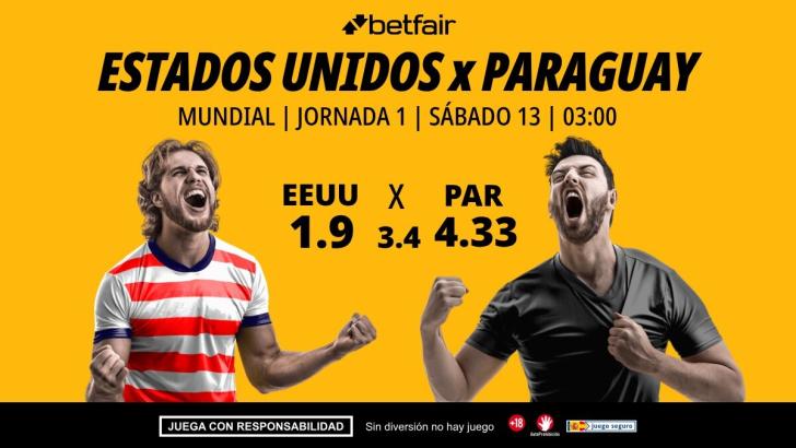 Estados Unidos - Paraguay: horario, dónde ver, alineaciones, pronósticos y estadísticas
