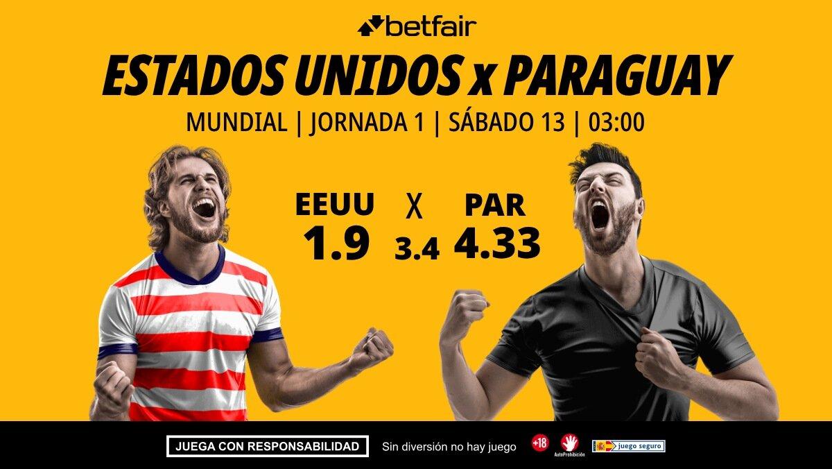 Estados Unidos - Paraguay: horario, dónde ver, alineaciones, pronósticos y estadísticas