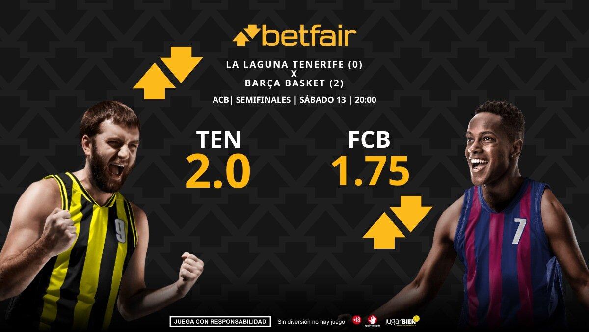 La Laguna Tenerife - Barça Basket (partido 3): horario, dónde ver, bajas, estadísticas y pronósticos