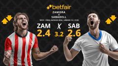 Zamora - Sabadell: horario, dónde ver, alineaciones, pronósticos y estadísticas
