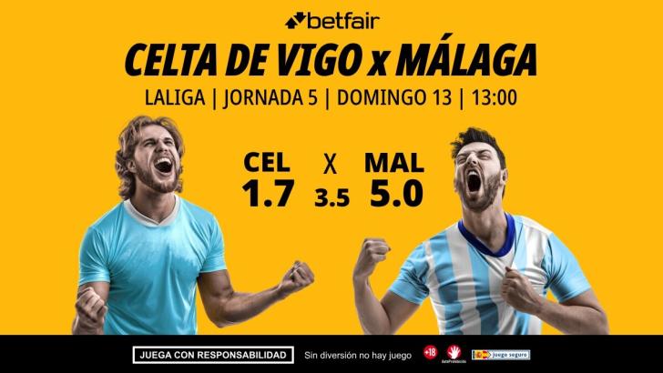 Celta de Vigo - Málaga: alineaciones, horario, dónde ver, pronósticos y estadísticas