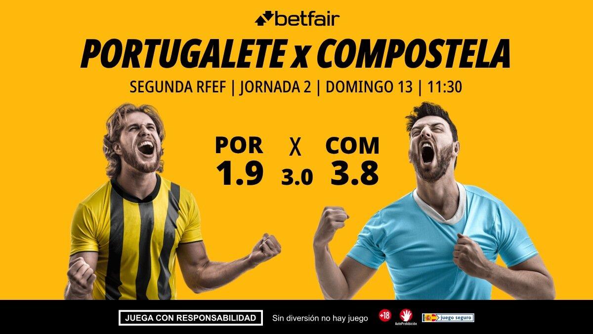 Portugalete - Compostela: alineaciones, horario, dónde ver, pronósticos y estadísticas
