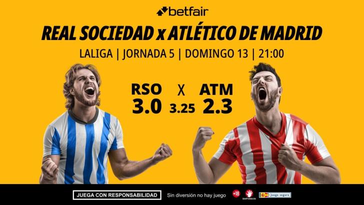 Real Sociedad - Atlético de Madrid: alineaciones, horario, dónde ver, pronósticos y estadísticas