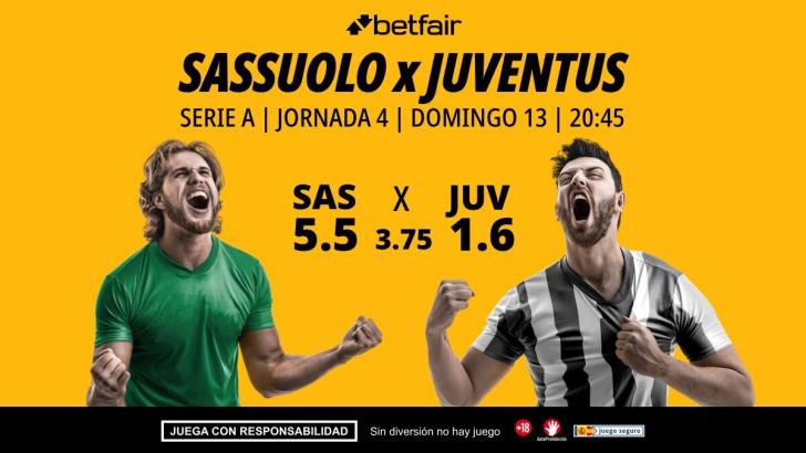 Sassuolo - Juventus: alineaciones, horario, dónde ver, pronósticos y estadísticas