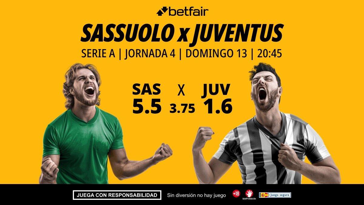 Sassuolo - Juventus: alineaciones, horario, dónde ver, pronósticos y estadísticas