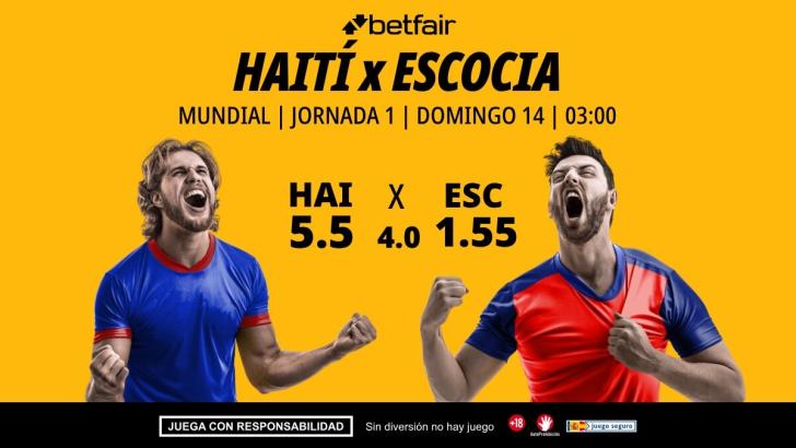 Haití - Escocia: horario, dónde ver, alineaciones, pronósticos y estadísticas