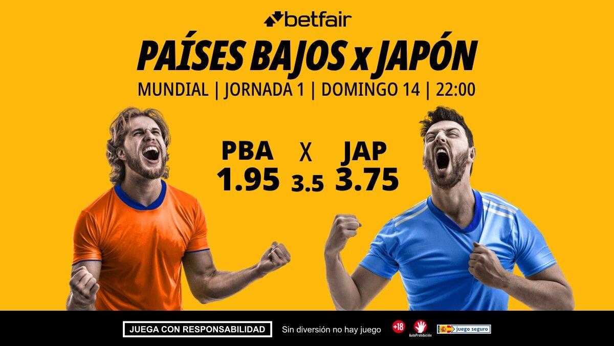 Países Bajos - Japón: horario, dónde ver, alineaciones, pronósticos y estadísticas