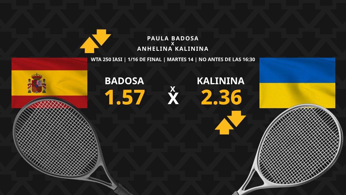 Paula Badosa - Anhelina Kalinina: horario, dónde ver, estadísticas y pronósticos