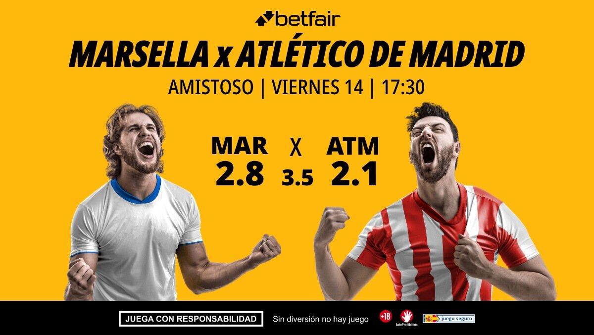 Olympique de Marsella - Atlético de Madrid: alineaciones, horario, dónde ver, pronósticos y estadísticas