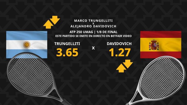 Marco Trungelliti - Alejandro Davidovich: horario, dónde ver, estadísticas y pronósticos
