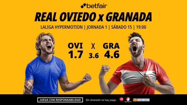 Real Oviedo - Granada CF: alineaciones, horario, dónde ver, pronósticos y estadísticas