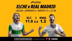 Elche - Real Madrid: alineaciones, horario, dónde ver, pronósticos y estadísticas