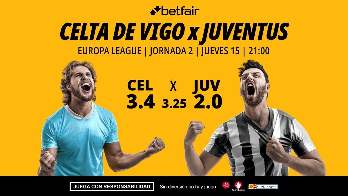 Celta de Vigo - Juventus: alineaciones, horario, dónde ver, pronósticos y estadísticas