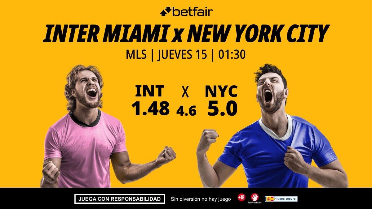 Inter Miami - New York City: alineaciones, horario, dónde ver, pronósticos y estadísticas