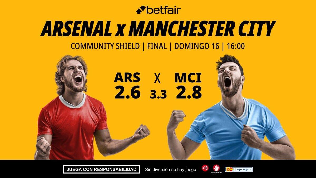 Arsenal - Manchester City: alineaciones, horario, dónde ver, pronósticos y estadísticas