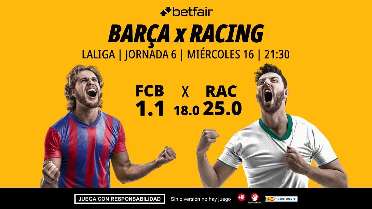 FC Barcelona - Racing de Santander: alineaciones, horario, dónde ver, pronósticos y estadísticas