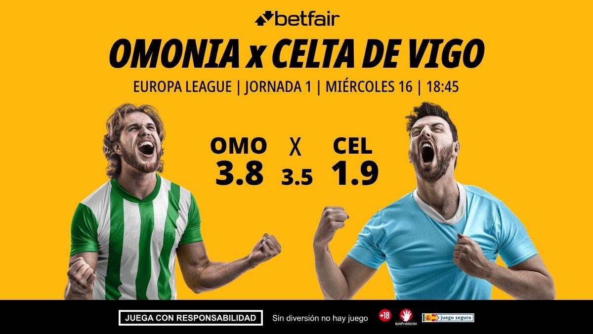 Omonia Nicosia - Celta de Vigo: alineaciones, horario, dónde ver, pronósticos y estadísticas
