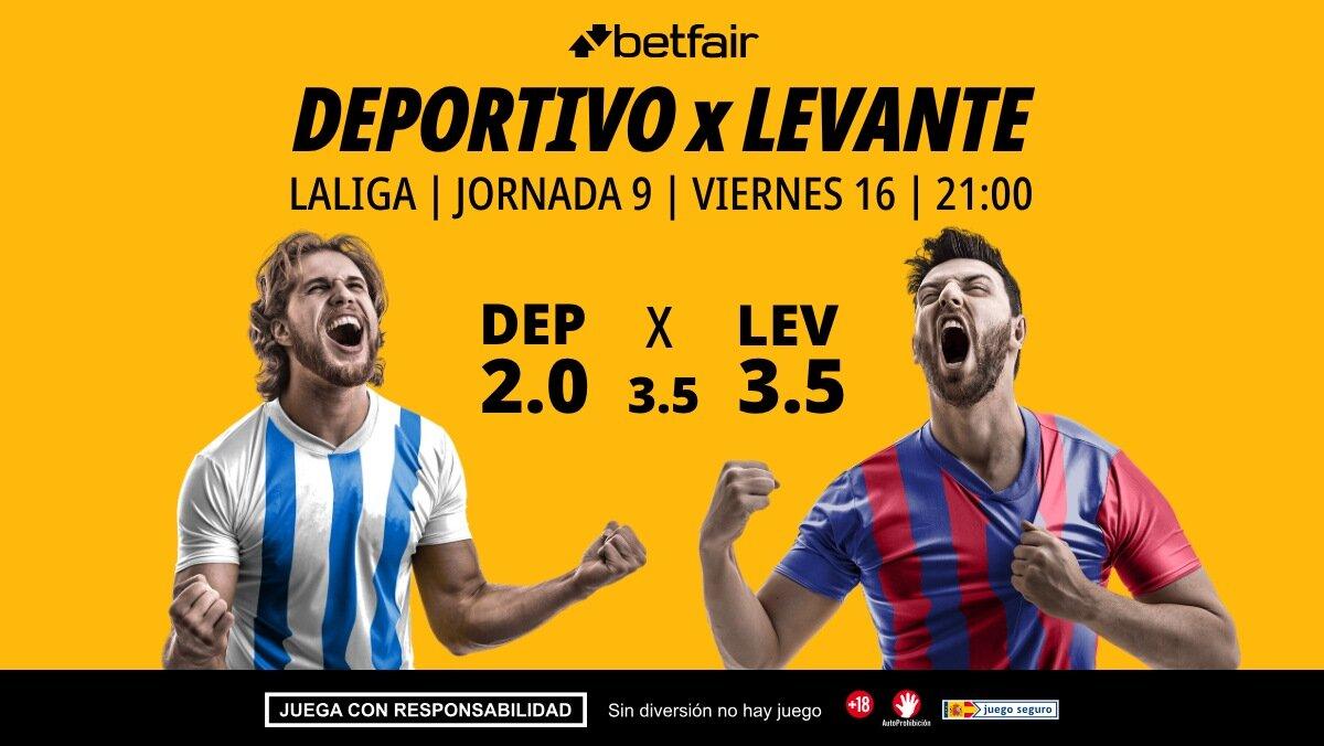 Deportivo de A Coruña - Levante: alineaciones, horario, dónde ver, pronósticos y estadísticas