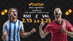 Real Sociedad - Valencia: horario, dónde ver, estadísticas, pronósticos y clasificación