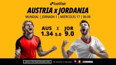 Austria - Jordania: horario, dónde ver, alineaciones, pronósticos y estadísticas