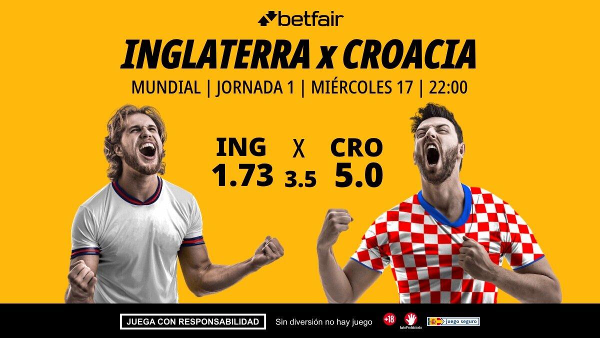 Inglaterra - Croacia: horario, dónde ver, alineaciones, pronósticos y estadísticas