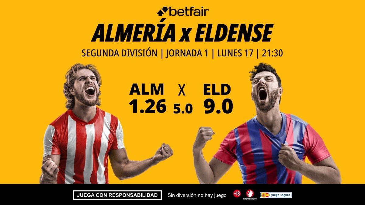 Almería - Eldense: alineaciones, horario, dónde ver, pronósticos y estadísticas