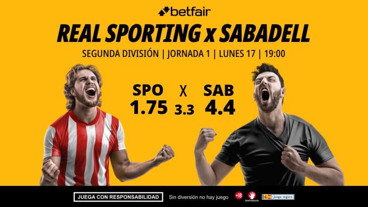 Real Sporting de Gijón - Sabadell: alineaciones, horario, dónde ver, pronósticos y estadísticas