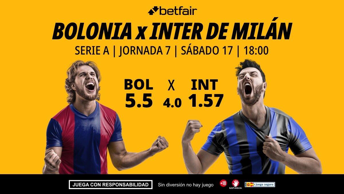 Bolonia - Inter de Milán: alineaciones, horario, dónde ver, pronósticos y estadísticas