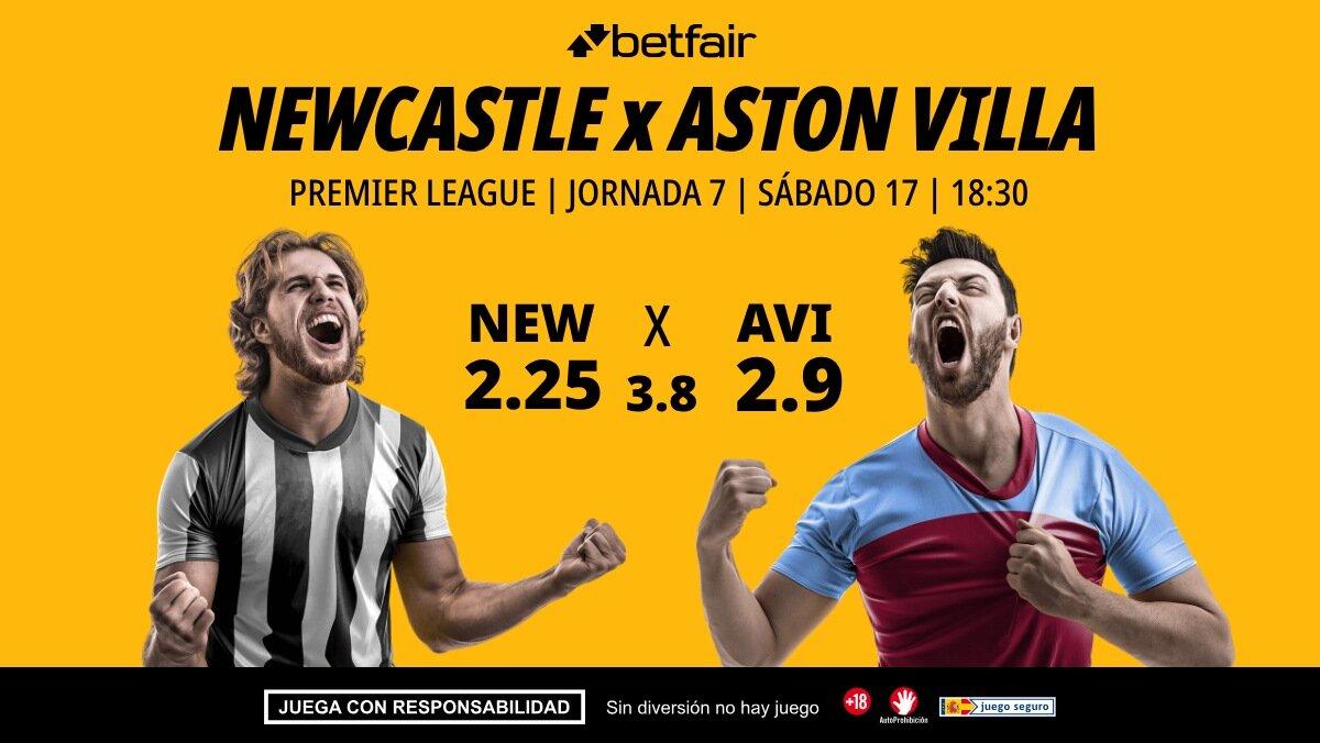 Newcastle - Aston Villa: alineaciones, horario, dónde ver, pronósticos y estadísticas