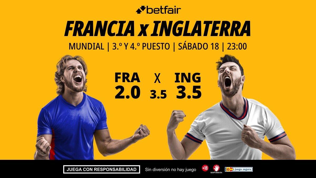 Francia - Inglaterra: alineaciones, horario, dónde ver, pronósticos y estadísticas
