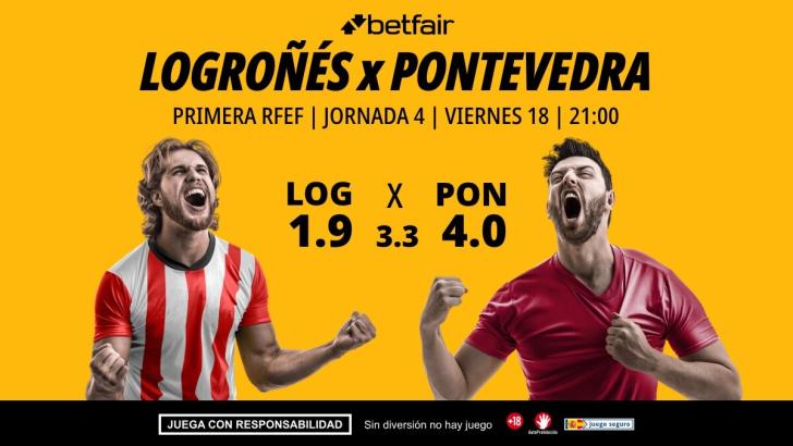 UD Logroñés - Pontevedra: horario, dónde ver, pronósticos, clasificación y estadísticas