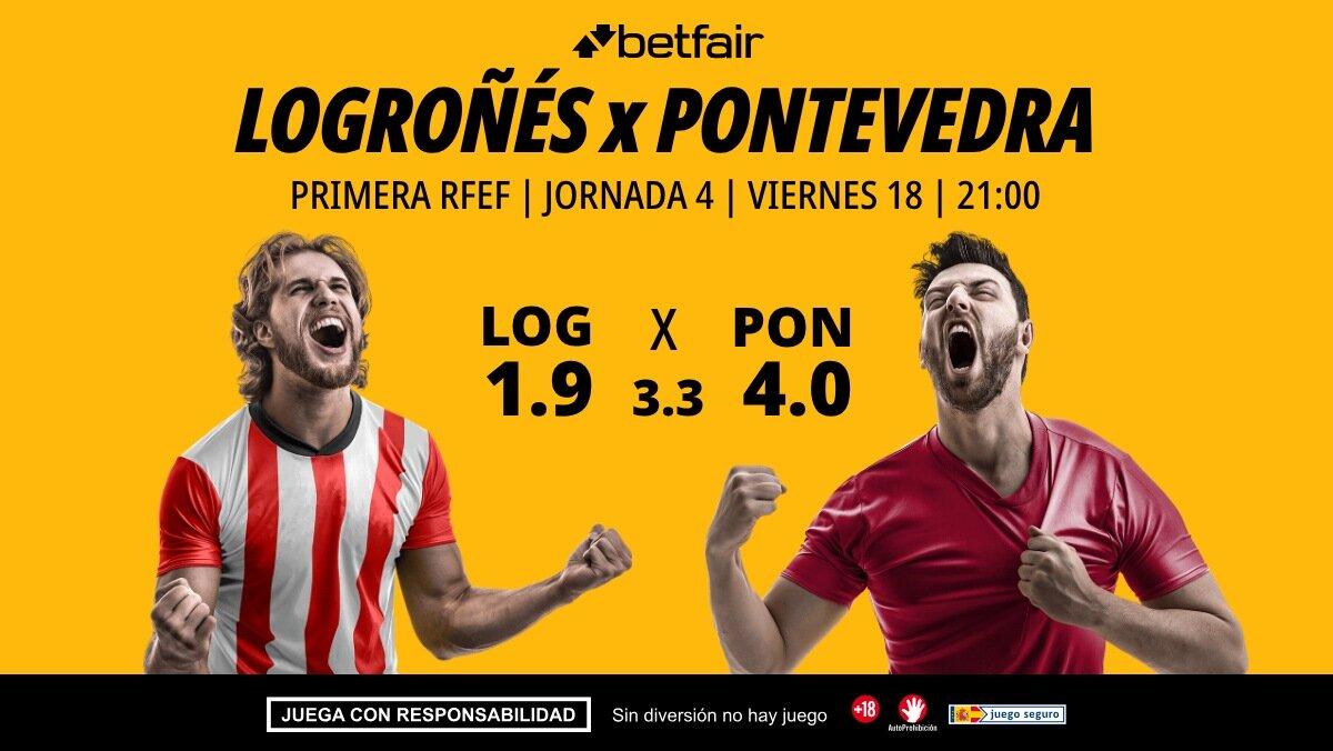 UD Logroñés - Pontevedra: horario, dónde ver, pronósticos, clasificación y estadísticas