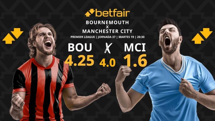 Bournemouth - Manchester City: horario, dónde ver, estadísticas, pronósticos y clasificación