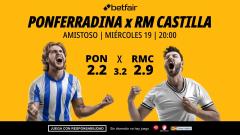Ponferradina - Real Madrid Castilla: alineaciones, horario, dónde ver, pronósticos y estadísticas