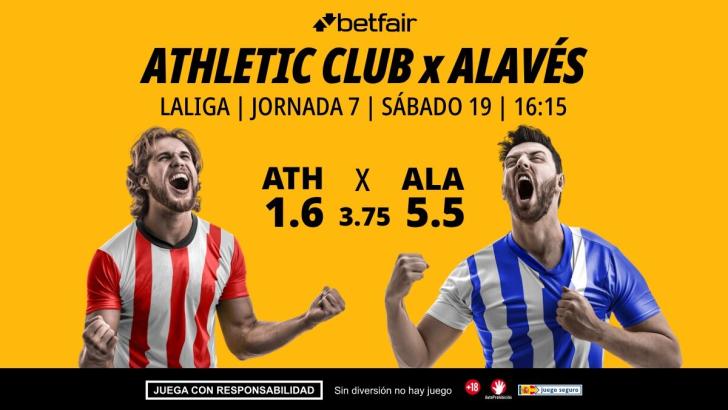 Athletic Club - Deportivo Alavés: alineaciones, horario, dónde ver, pronósticos y estadísticas