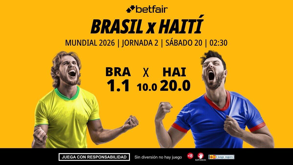 Brasil - Haití: alineaciones, horario, dónde ver, pronósticos y estadísticas
