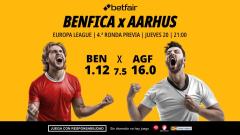 Benfica - Aarhus: alineaciones, horario, dónde ver, pronósticos y estadísticas
