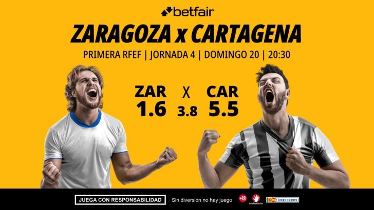 Zaragoza - Cartagena: horario, dónde ver, pronósticos, clasificación y estadísticas