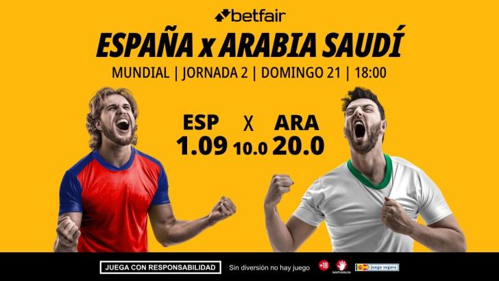 España - Arabia Saudí: alineaciones, horario, dónde ver, pronósticos y estadísticas