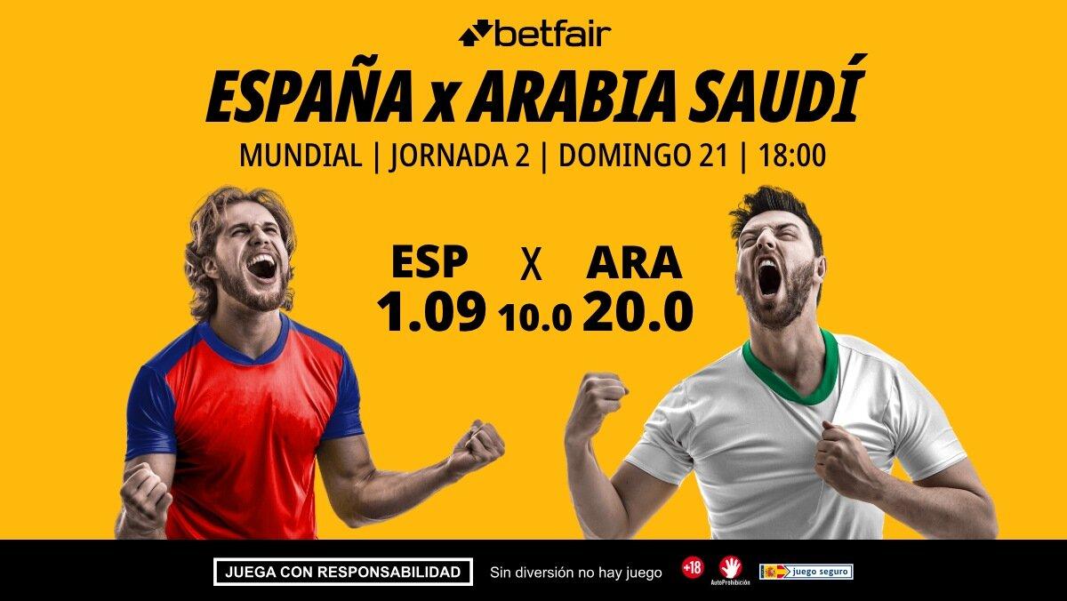 España - Arabia Saudí: alineaciones, horario, dónde ver, pronósticos y estadísticas